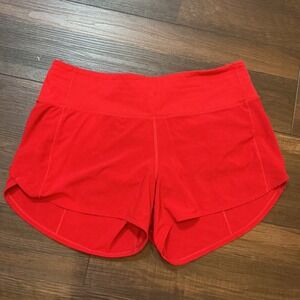 Lululemon Speed Up High-Rise Lined Running Shorts Red 2.5" Size 8 Activewear